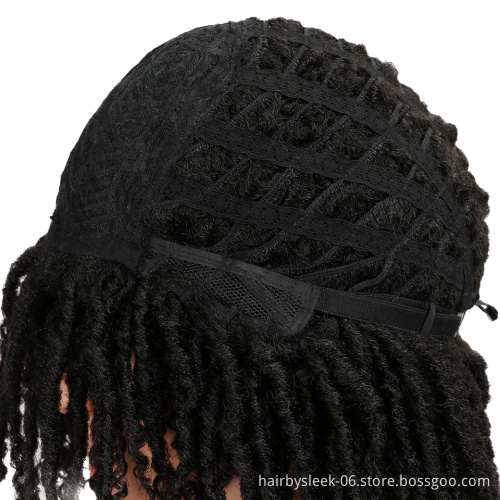 13 inch synthetic machine made wig popular black short dread lock hair wigs for black women wigs synthetic hair
